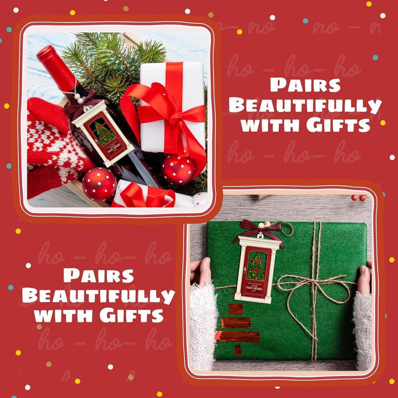 TEEBIM New Home Ornament 2025 - New Home Christmas Ornament for First Home, Newhouse Owners - Housewarming Gifts for First House, Housewarming Gift Ideas for Couple - Wood Ornament​ - Image 4